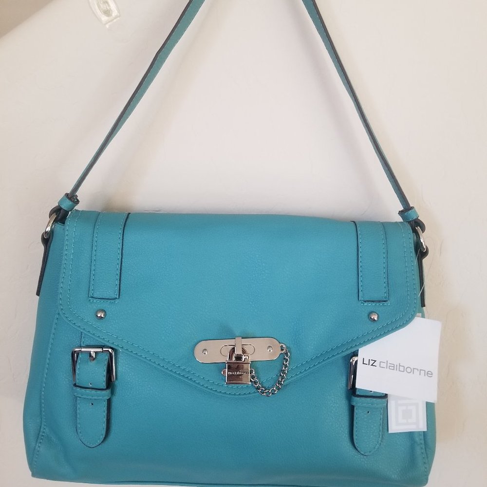 Turquoise Shoulder Bag Liz Claiborne